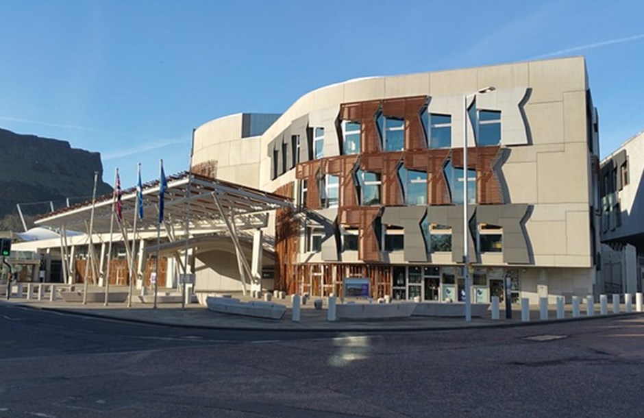 Scottish Parliament building Edinburgh